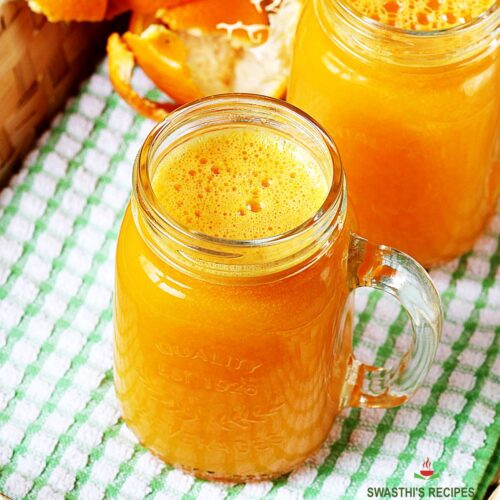 Orange Juice Recipe Swasthi S Recipes