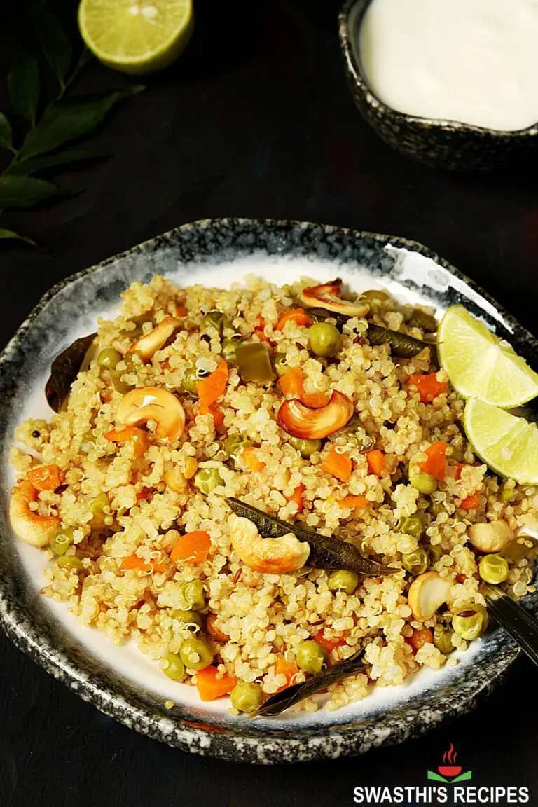 Quinoa Upma Recipe (Instant Pot & Stovetop)