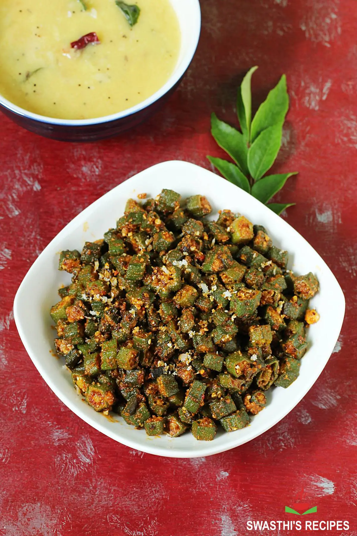 Bhindi fry is okra stir fry in Indian style