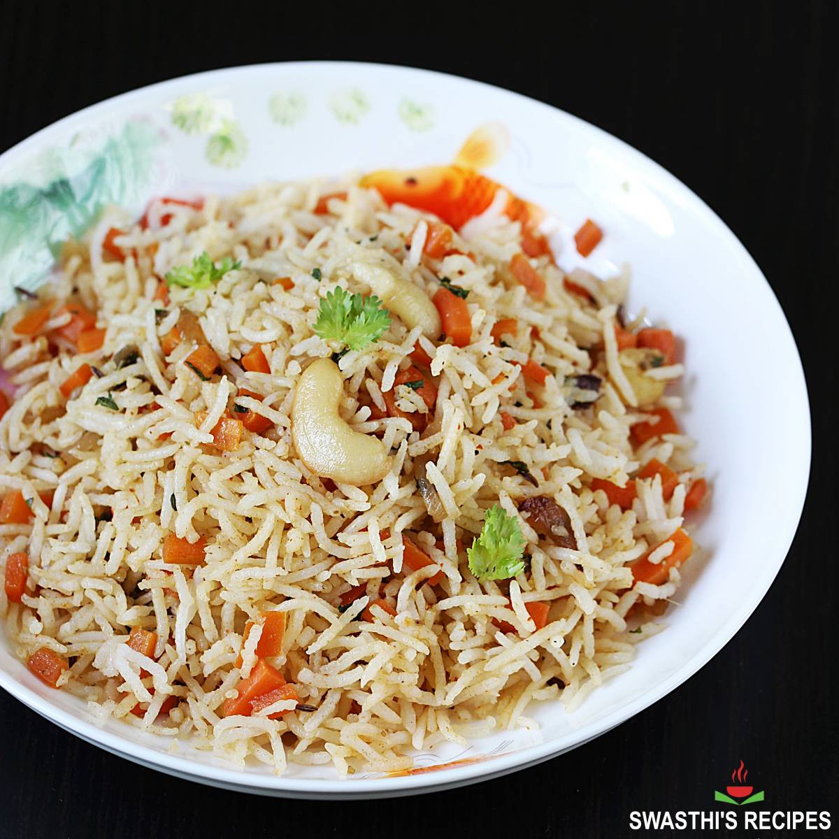 Indian carrot rice recipe