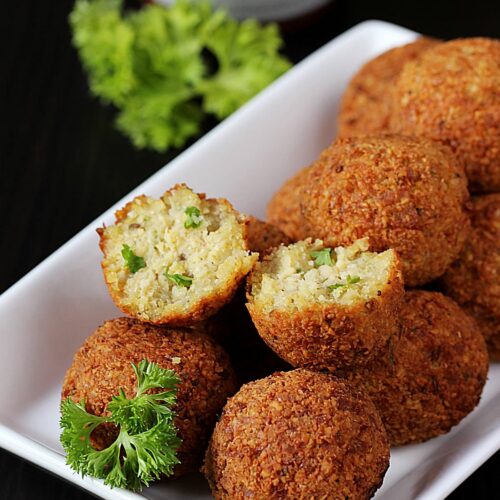 falafel made with chickpeas