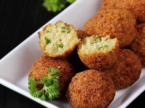 Falafel Recipe With Chickpeas - Swasthi's Recipes
