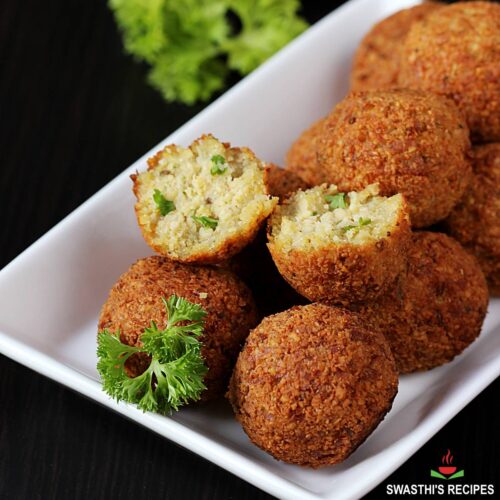 Falafel Recipe With Chickpeas Swasthi's Recipes