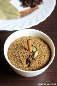garam masala made with Indian spices