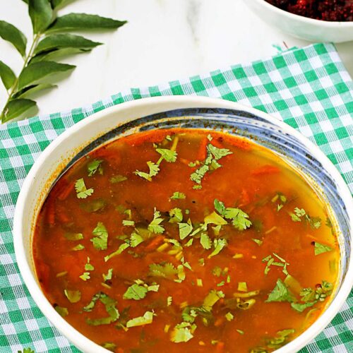 rasam recipe made in South Indian restaurant style