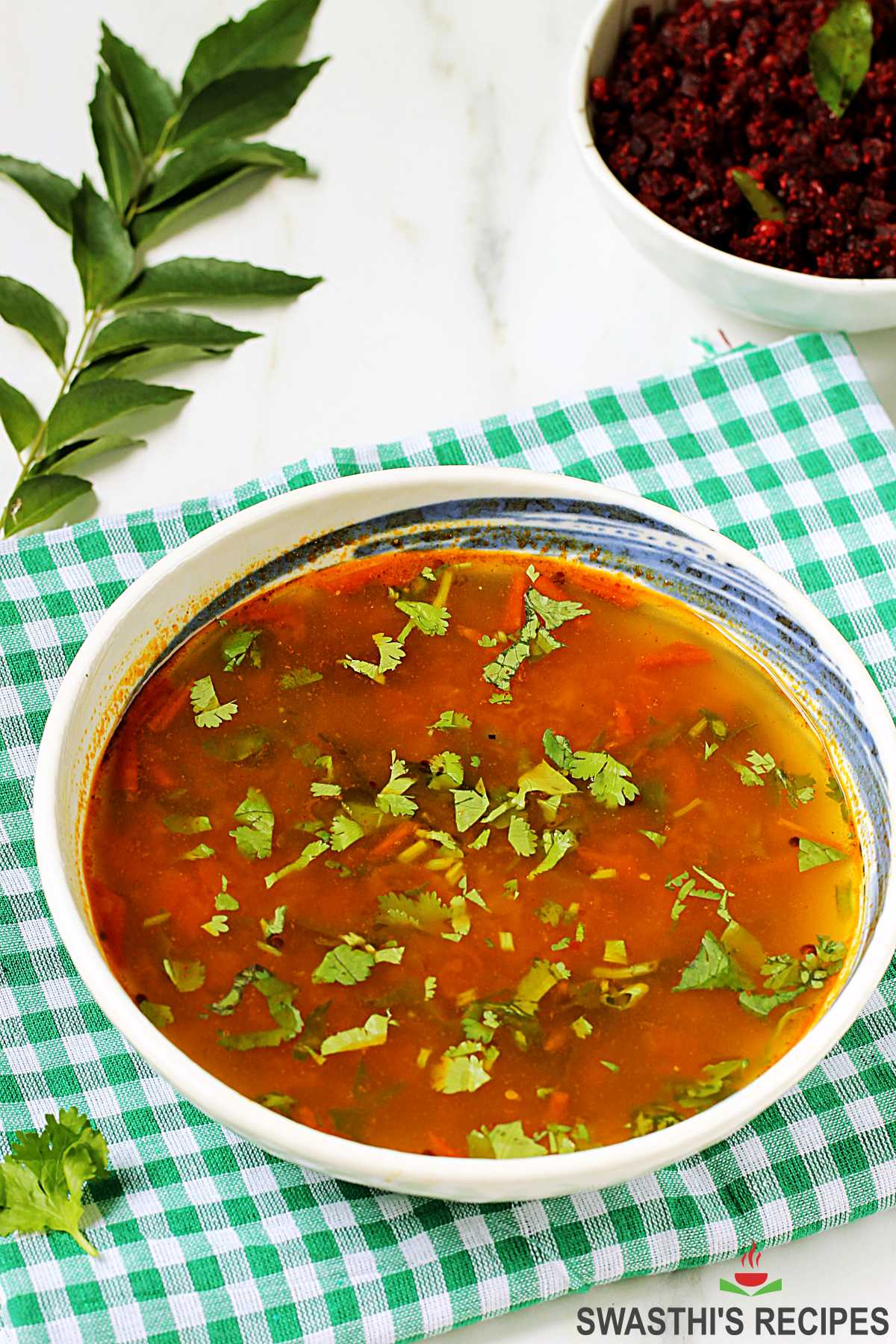 Rasam made in South Indian restaurant style