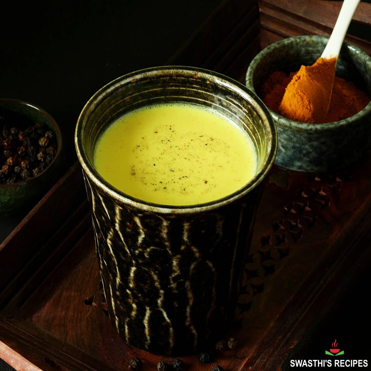 Turmeric Milk Recipe (Haldi Doodh) - Swasthi\