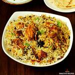 Hyderabadi biryani with chicken