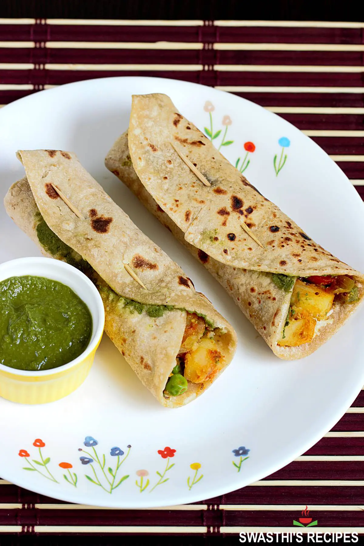 Kathi Roll Recipe - Swasthi's Recipes