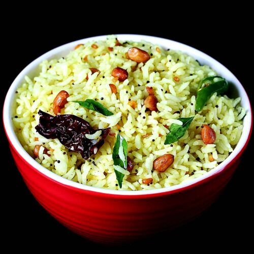 Lemon Rice made in Indian style