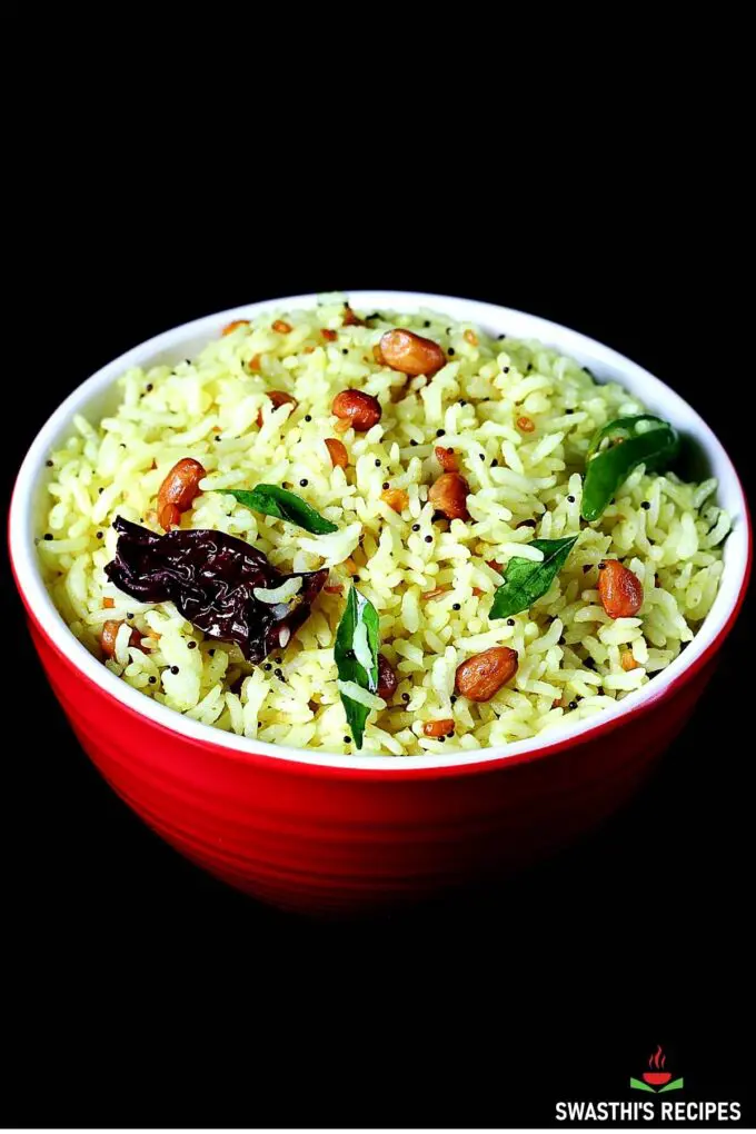 Lemon Rice made in Indian style