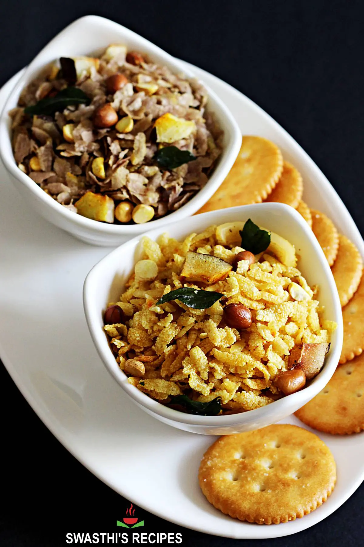 deep fried poha chivda