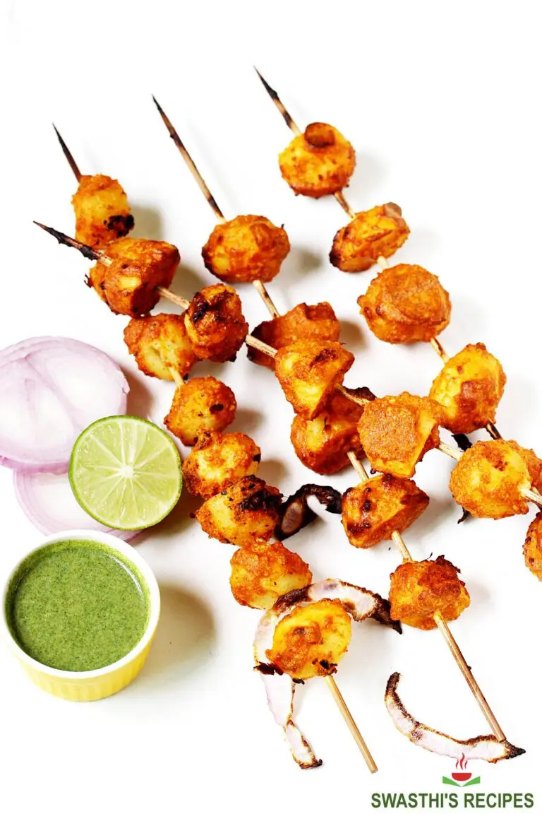 Tandoori Aloo Tikka (Potato Skewers)