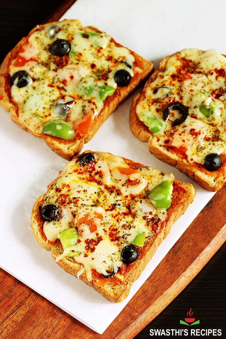 Bread Pizza (Tawa, Oven & Air Fryer)