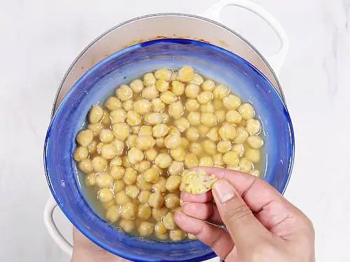 perfectly cooked chickpeas