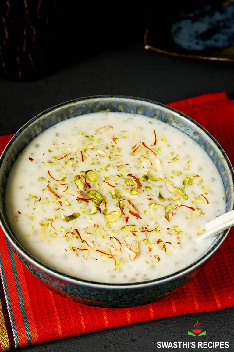 Sabudana Kheer (Indian Sago Pudding)