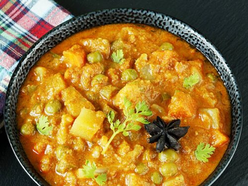 Potato Kurma  Aloo Kurma Recipe    Swasthi s Recipes - 95