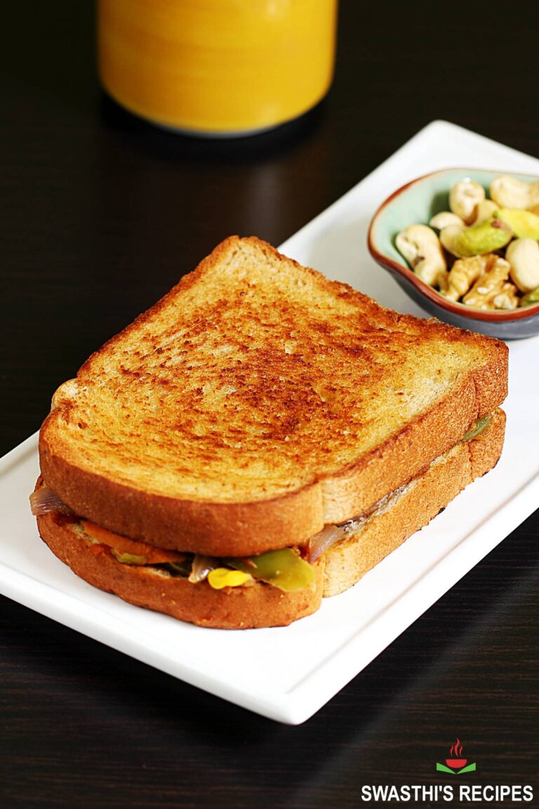 Veg Sandwich Recipe |  Simple Vegetable Sandwich