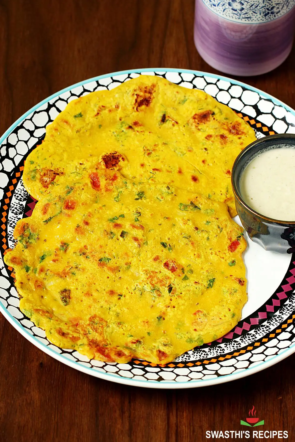 Besan Chilla Recipe (Cheela) - Swasthi's Recipes