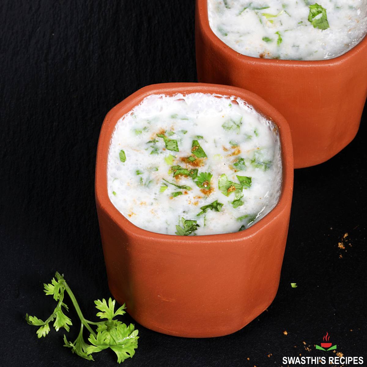 Chaas recipe made with yogurt and spices