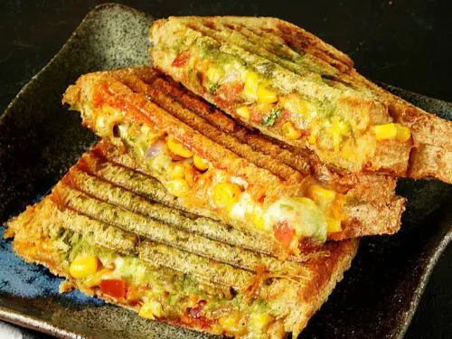 Indian Grilled Sandwich Recipe (With Veggies) » Dassana's Veg Recipes