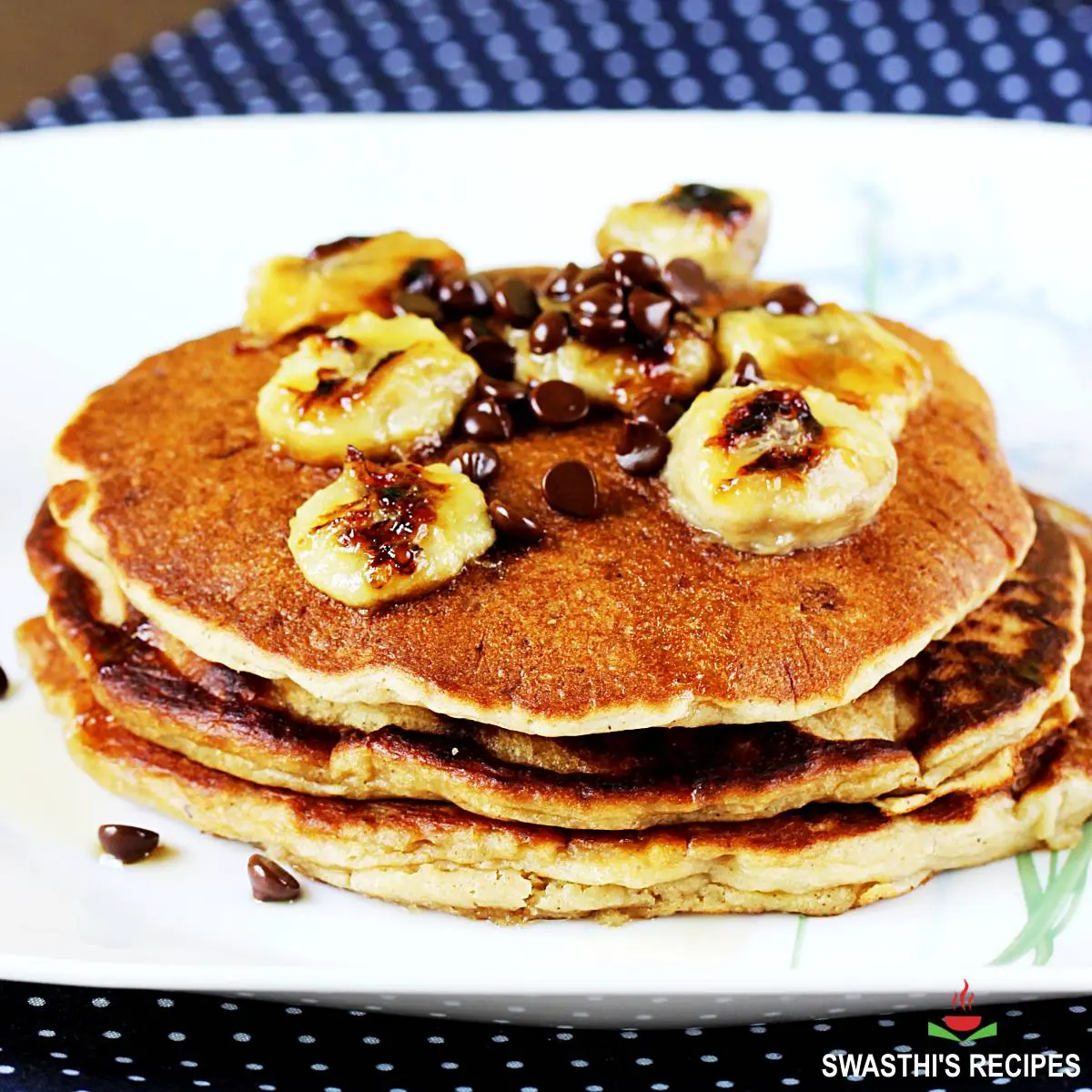 eggless banana pancakes recipe