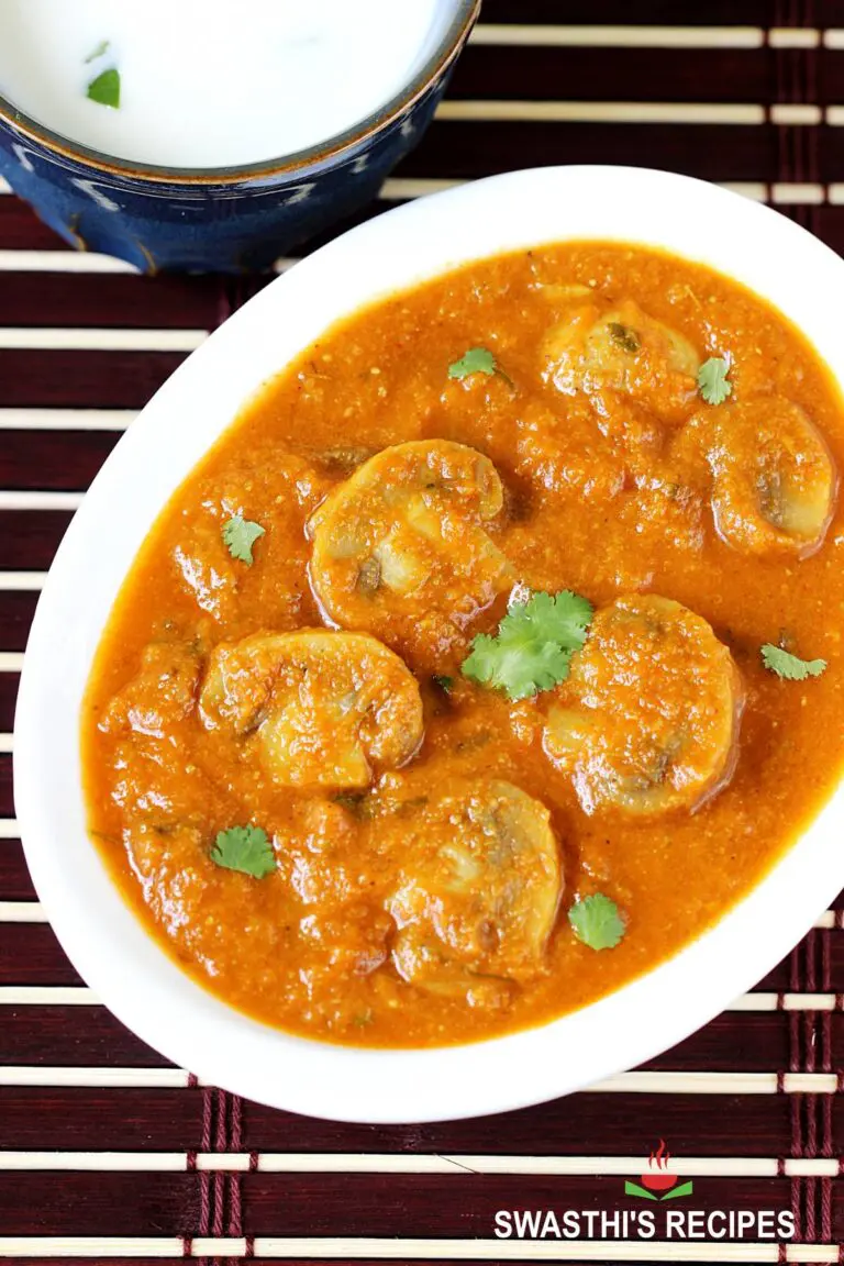 Mushroom Masala Curry (Mushroom Gravy)