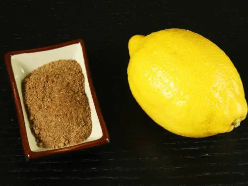 chaat masala and lemon juice