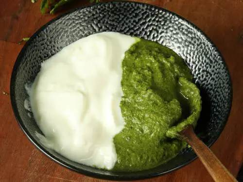 mix yogurt with chutney