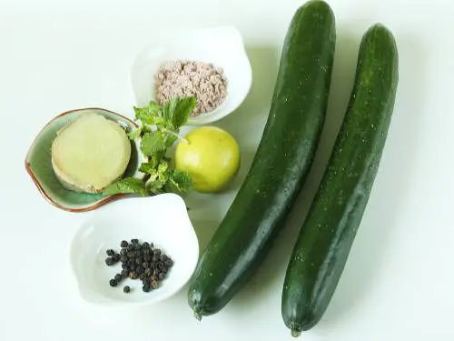 ginger black pepper and cucumber