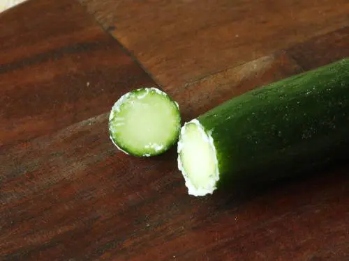 removing bitter taste from cucumbers