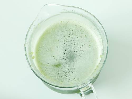 frothy cucumber juice