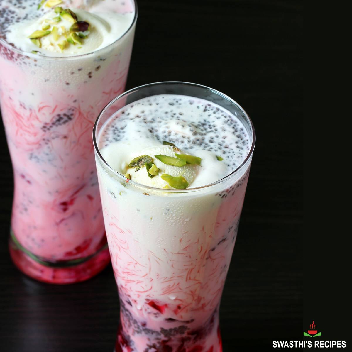 Falooda Recipe (Faluda Ice Cream) - Swasthi's Recipes