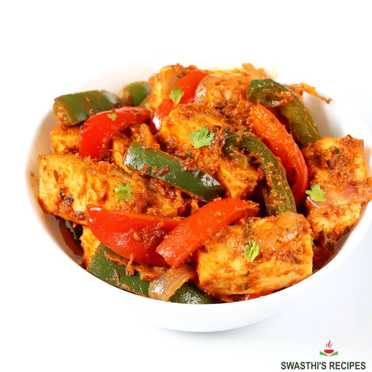 Paneer jalfrezi made in restaurant style