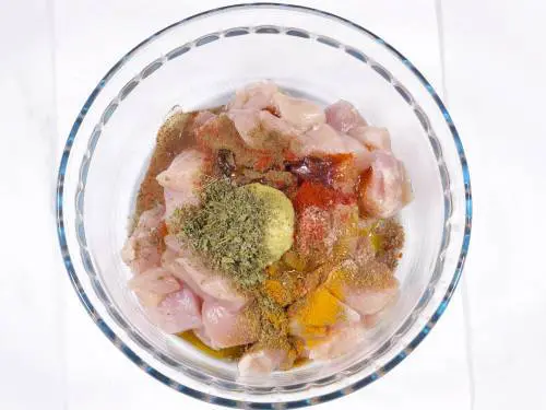 ginger garlic and kasuri methi to the tikka marinade