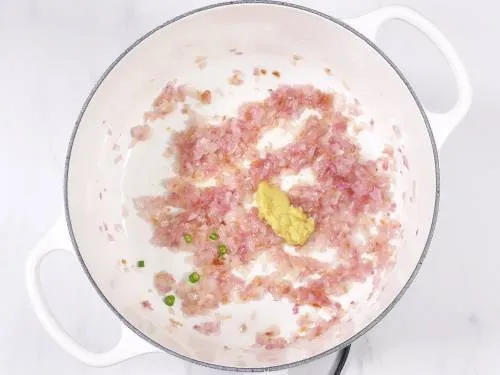 add ginger garlic