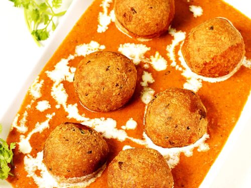 Malai kofta also known as paneer kofta