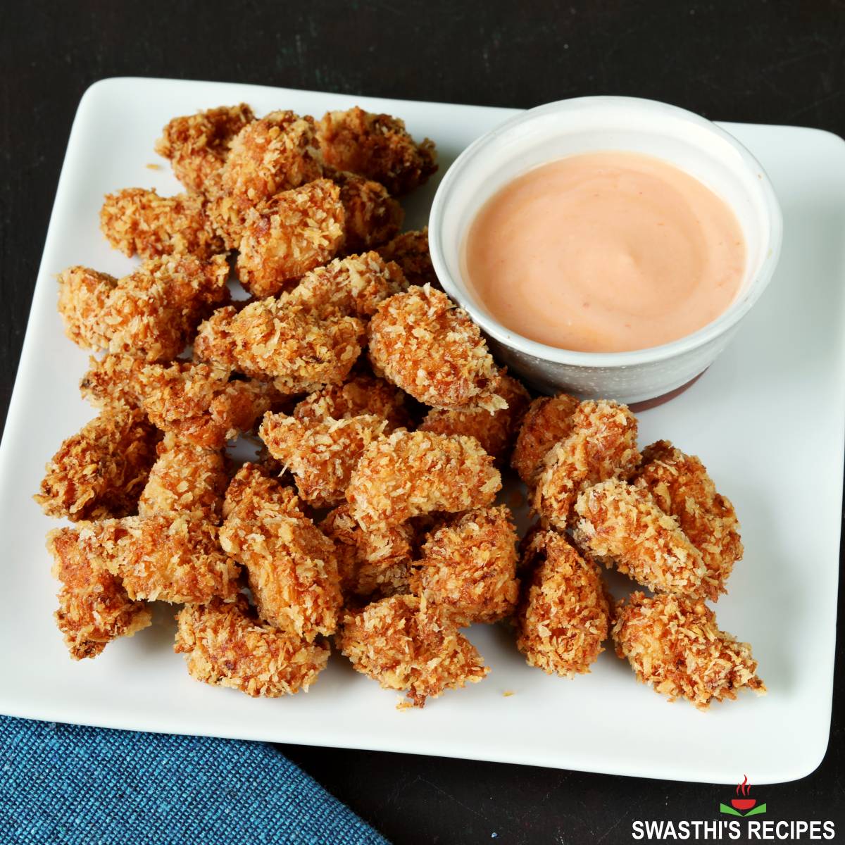 Popcorn Chicken Recipe - Swasthi's Recipes