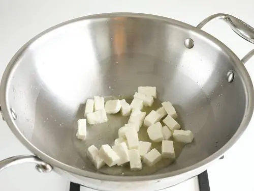 frying paneer