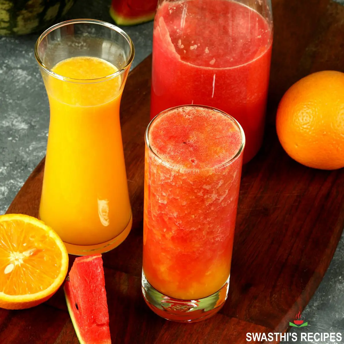 watermelon juice recipe in 5 flavors