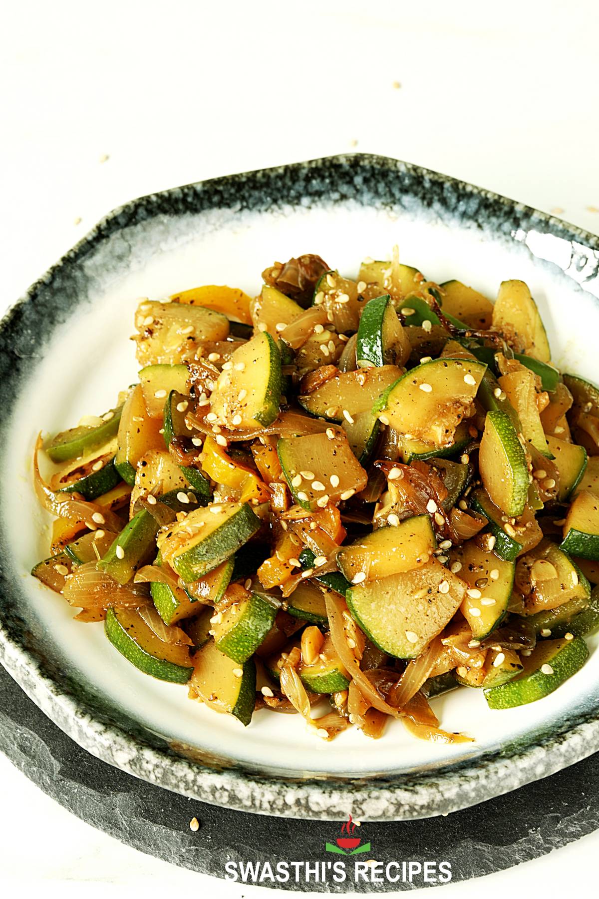 Zucchini Stir Fry Under 15 mins   Swasthi s Recipes - 88