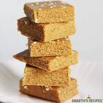 badam jaggery burfi sweet