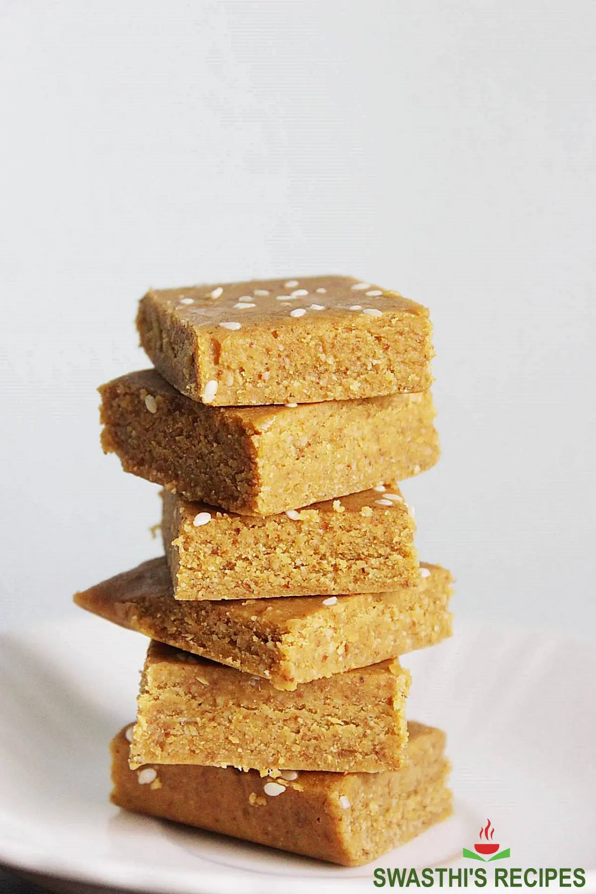 Almond jaggery burfi
