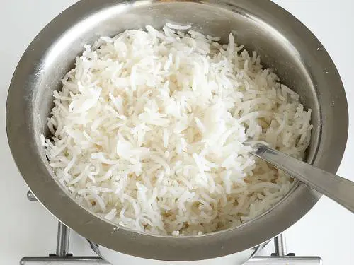 Cooking rice for fried rice