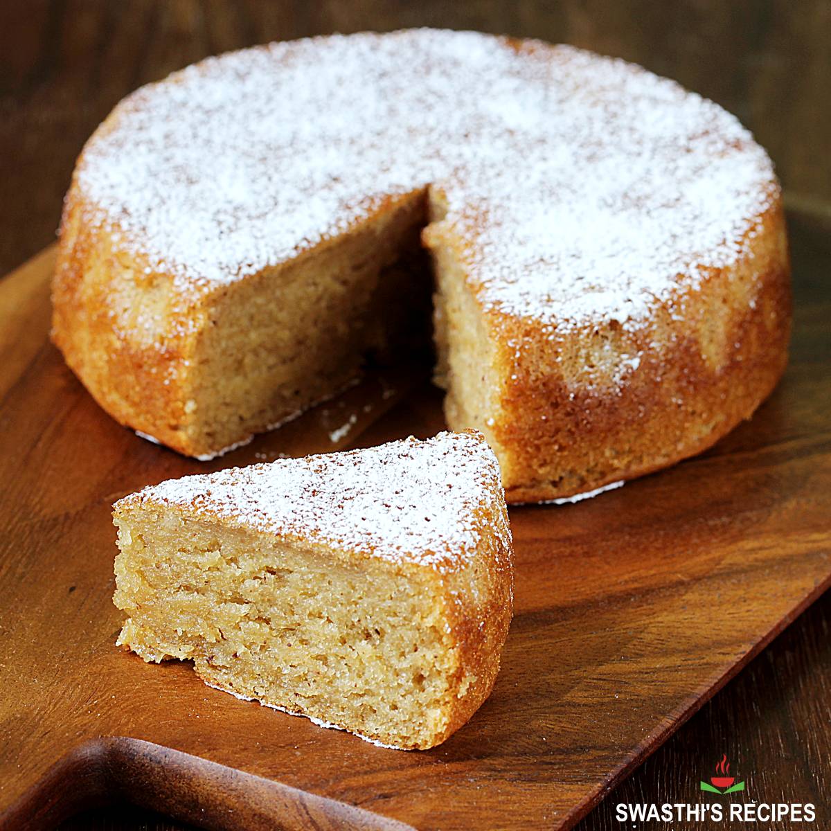 Eggless Apple Cake Recipe   Swasthi s Recipes - 53