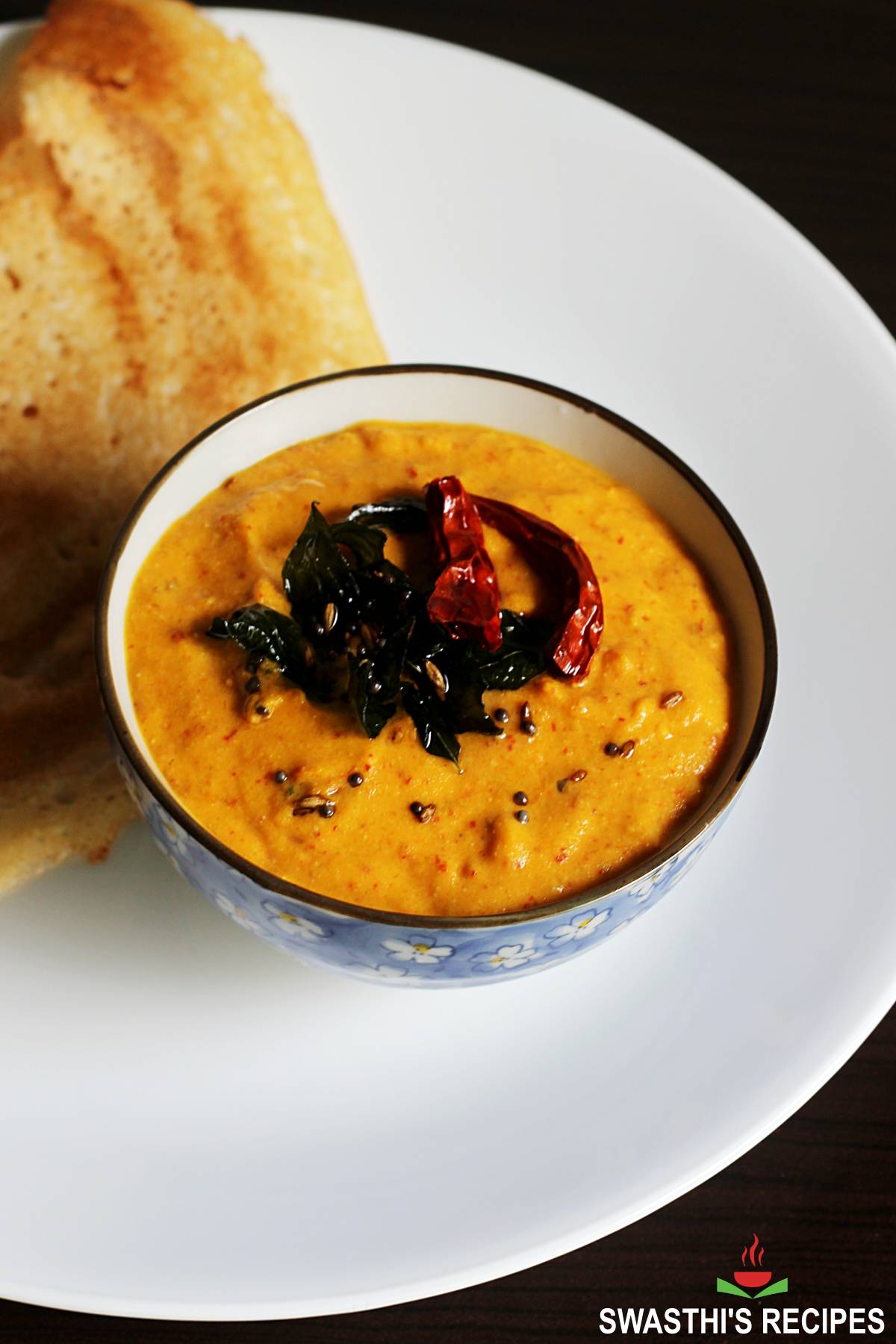 Kandi Pachadi   Toor Dal Chutney   Swasthi s Recipes - 75