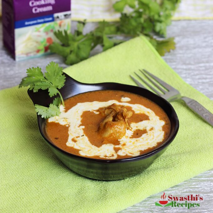 Red Malai Chicken Swasthi's Recipes