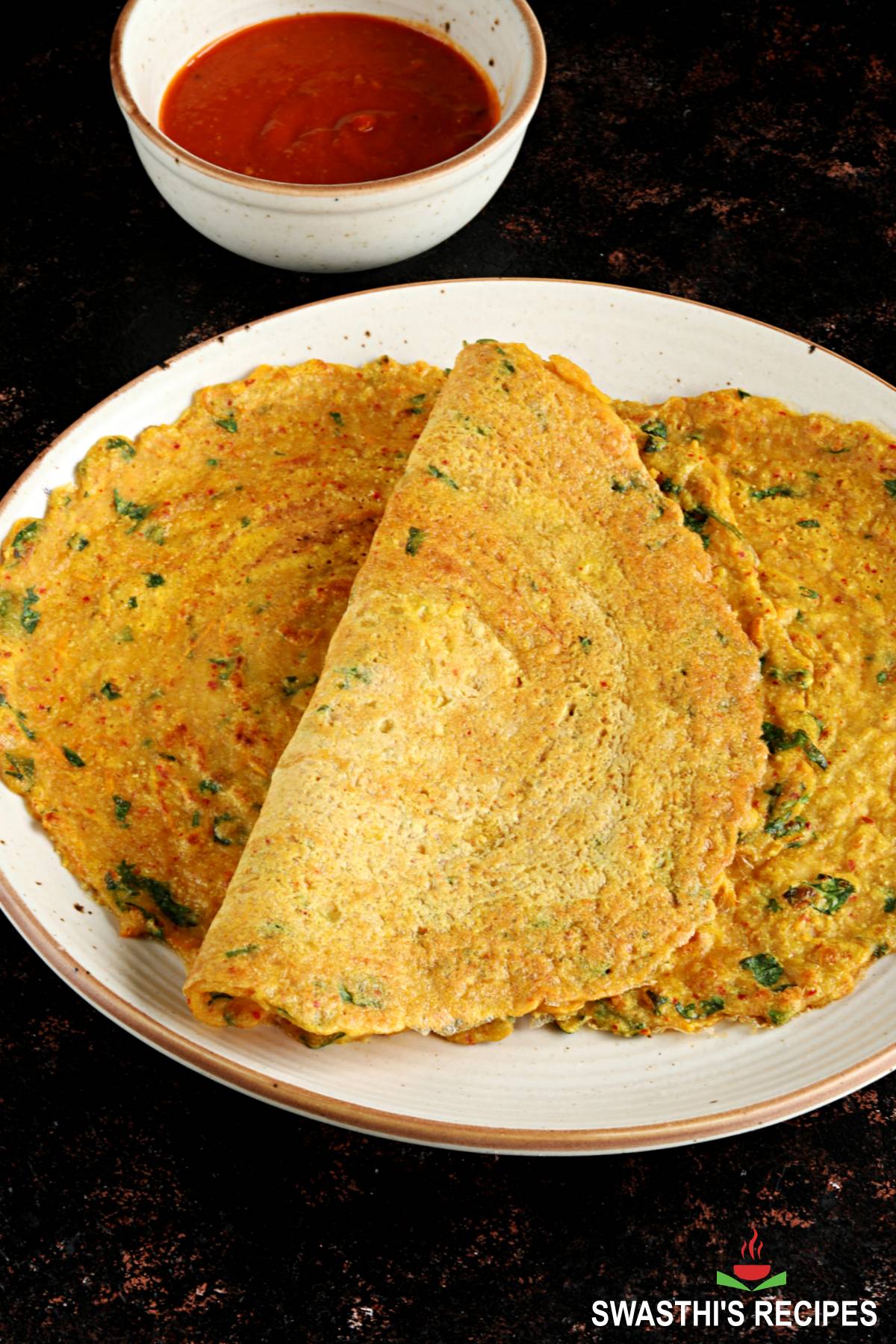 moong dal chilla with oats