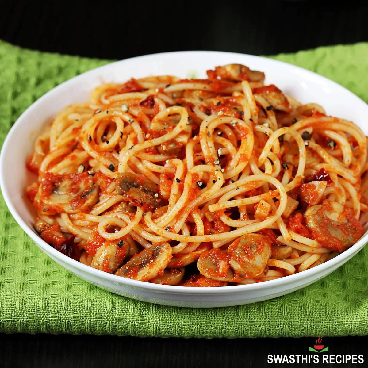Mushroom spaghetti recipe