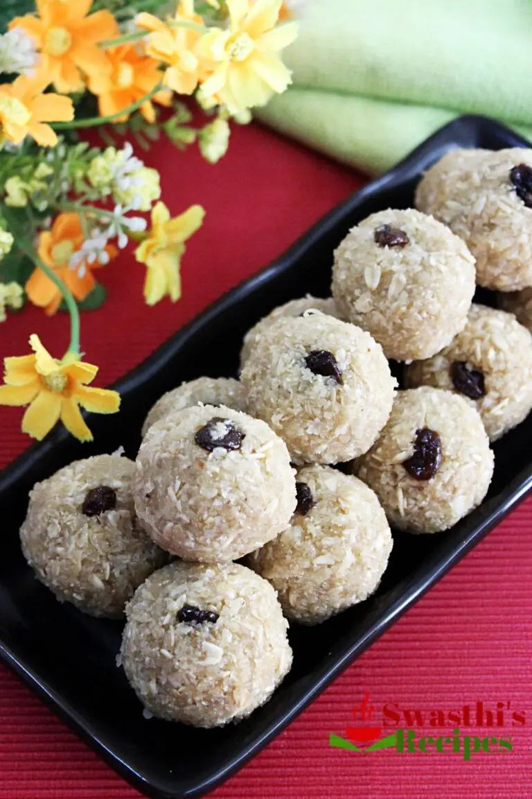 Oats Laddu with Jaggery